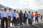 Quang Tri delegation visits the Kaleum coal mine site in Laos Sekong
